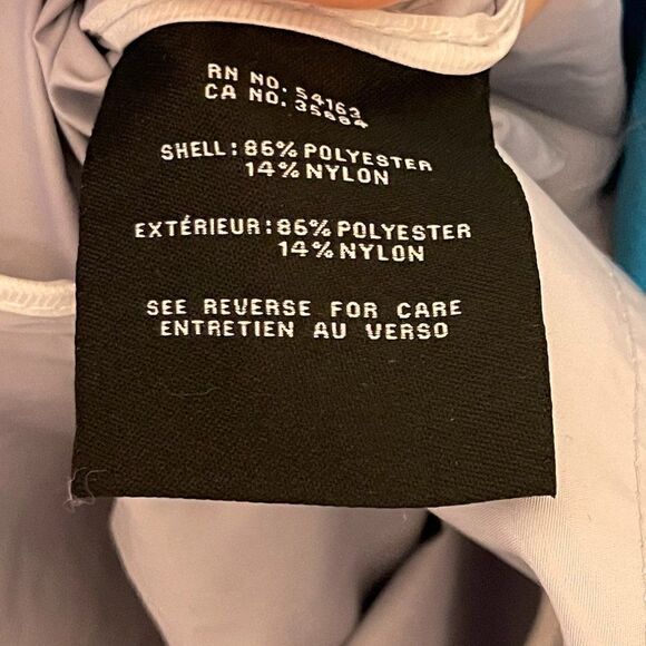 Cole Haan Signature Gray Hooded Rain Jacket Large - Picture 12 of 13